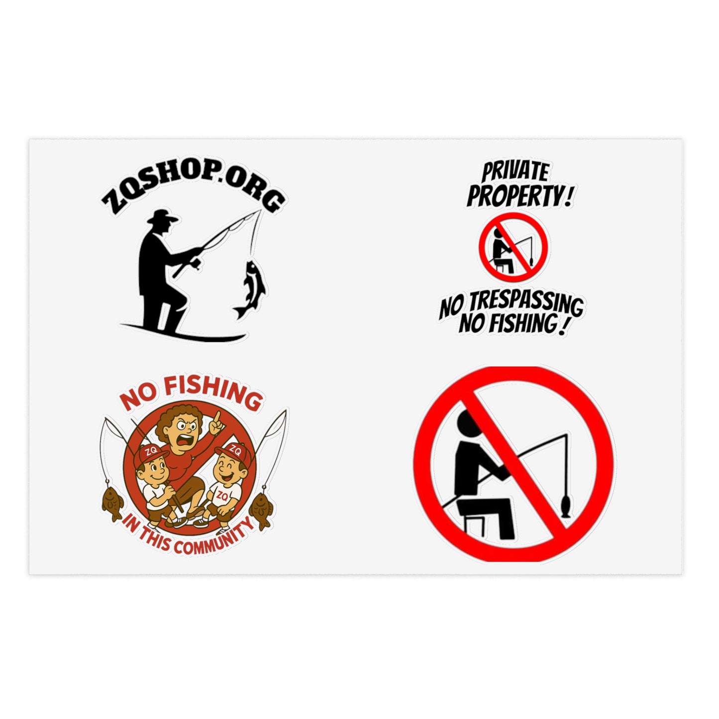 ZQFISHING- STICKER PACK